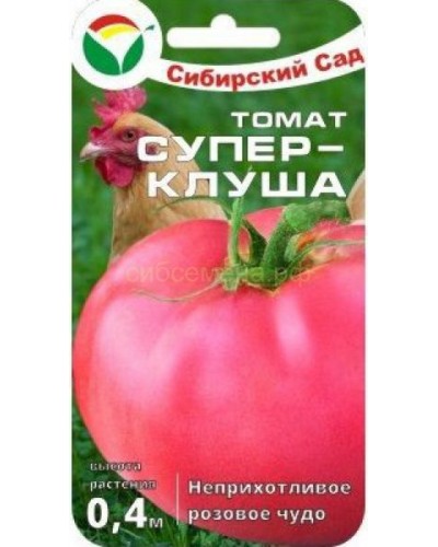 ТОМАТ (СИБ САД) СУПЕРКЛУША 20шт/10 ТОМАТ (СИБ САД) СУПЕРКЛУША 20шт/10